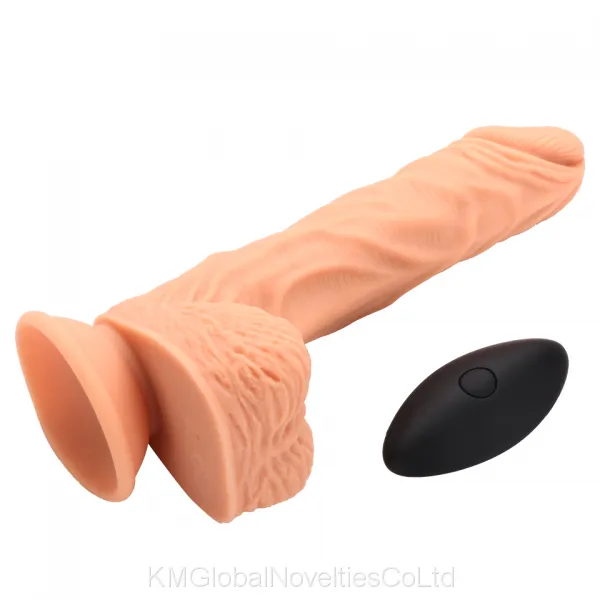 Realistic Dildo Vibrator With Suction Cup for Women Hands-Free Sex Fun,Heating Silicone Vibrant Penis Sex Toy Rechargeable Anal Vibrator for Orgasm （8.2 Inch） photo-4