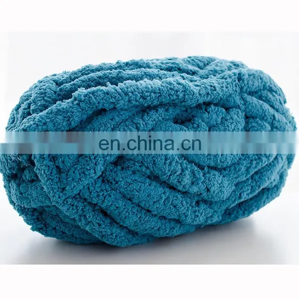 100% Polyester Big Ball Yarn Roving Yarn for Hand Knitting photo-4