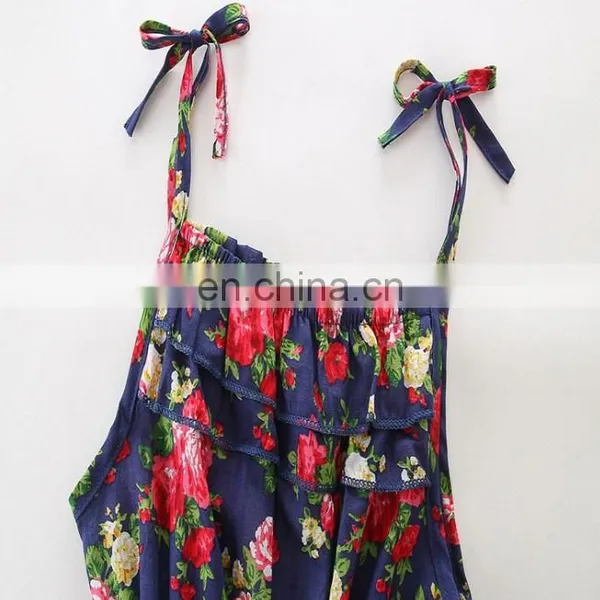 Soft Wear Summer Baby Girls Rompers Kids Floral 100% Cotton Bodysuits photo-2