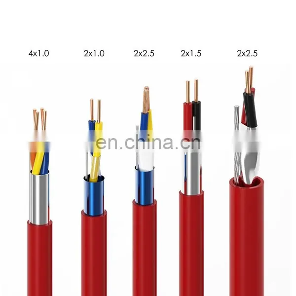 Listed 22/2 18/2 16/2 Shielded Unshieded FPL FPLR FPLP Fire Security Alarm 100% Copper Red Fire Alarm Cable photo-7