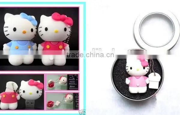 Promotional Gift Hello Kitty Shape Usb Flash Drive,cartoon Usb Stick
