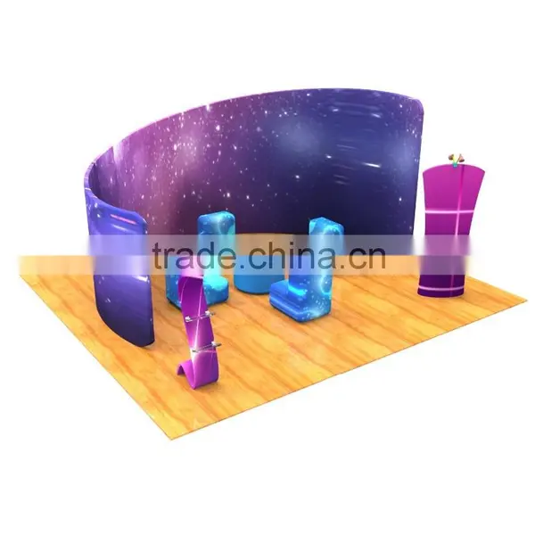 Custom Made Backdrop Fabric Tension Portable Tension Fabric Alumium Folding Panel Display photo-5