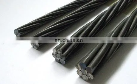 High Carbon 7 Wire 9 53mm Low Relaxation Post Tensioned Cable Pc Steel Strand photo-2