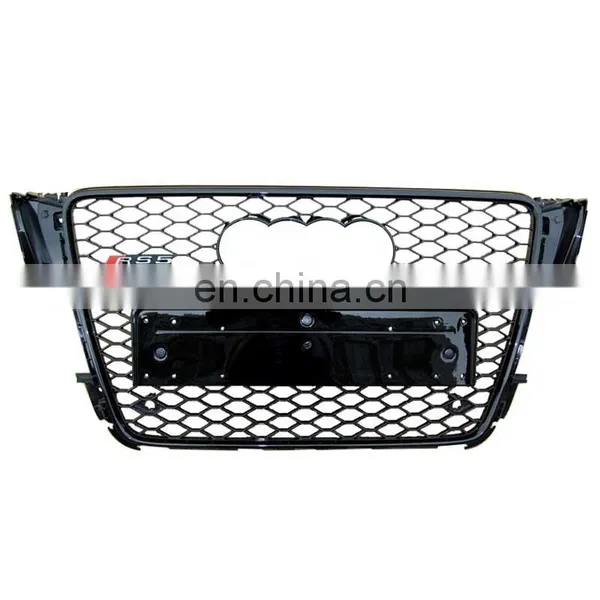 Factory Price Front Grill for Audi A5 S5 Refit Part Black Auto Body Kit Front Grille for Audi RS5 Grill no Logo Style 2009-2011 photo-3