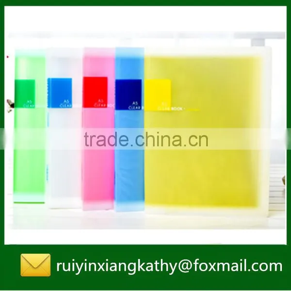 Transparent Colourful Plastic Soft Cover Display Book photo-3