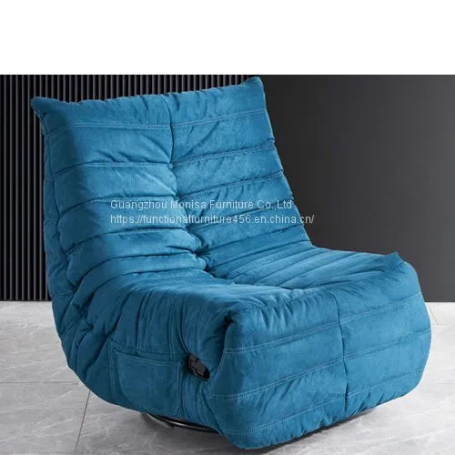The New Caterpillar Rotating Single Chair Living Room Study Small Apartment Leisure Reclining Functional Unit Sofa photo-3