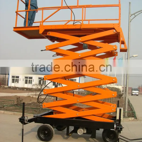 Mobile Scissor Man Lift, Hydraulic Lifter photo-3