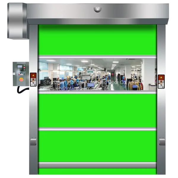 Industrial Electrical Plastic High Speed Roller Shutter PVC Door