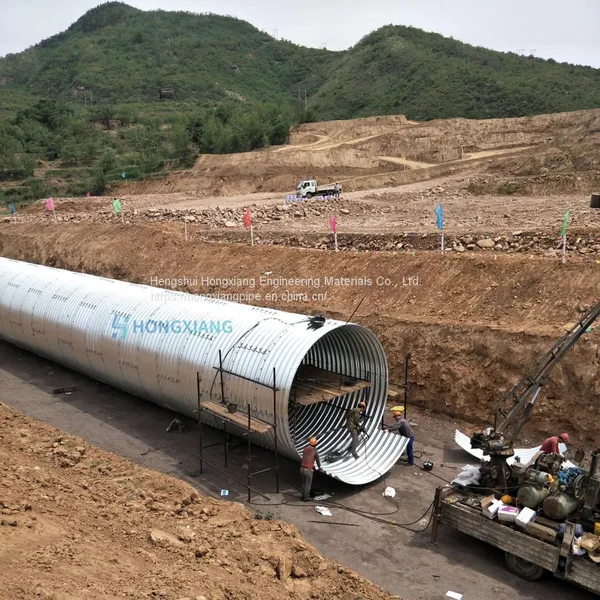 Steel Corrugated Pipe Assemble Large Diameter Metal Culvert Pipe Manufacturer photo-3