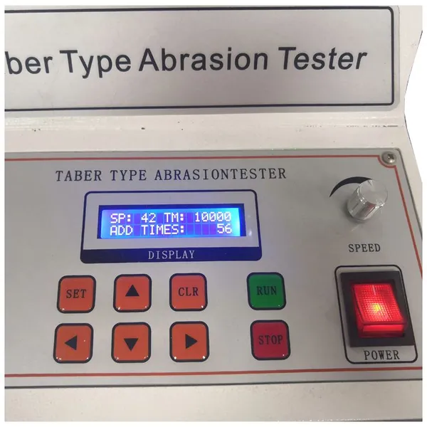 Lab Leather Abrasion Resistance Testing Machine Fabric Abrasion Tester ASTM D4060 Wear Test Equipment photo-3