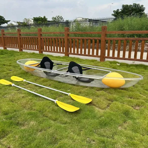 2 People Strong Transparent Kayat With Airbag, Paddle, Seats for Tourism & Photography Industry photo-5