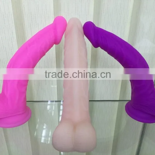 2016 Polishing Sex Machine Full Silicone Dildo Sex Toy Gay Dildos for Men photo-3