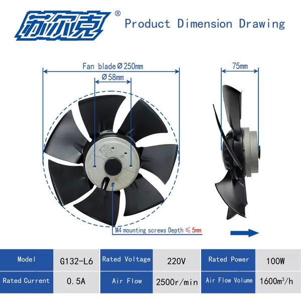 250FZL Ventilator Fan for Optimal Airflow in Factories photo-5
