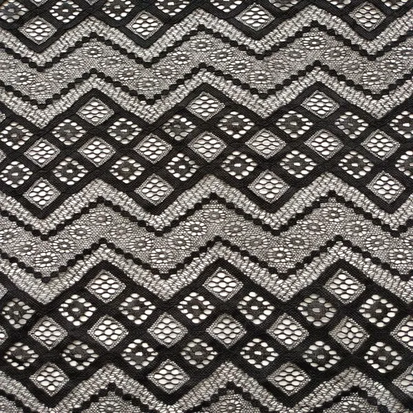XL668 New Black Geometry French Lace Design Style Elastic Lace Fabric photo-2