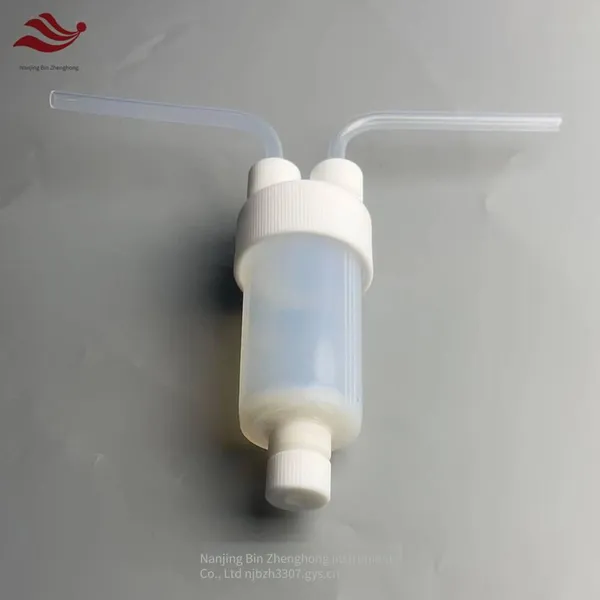 Customizable Transparent Pfa Impact Reaction Bottle With 8mm Connector, Anti-corrosion Reaction Tank for Low-metal-impurity Gas Sampling and Analysis Device photo-2