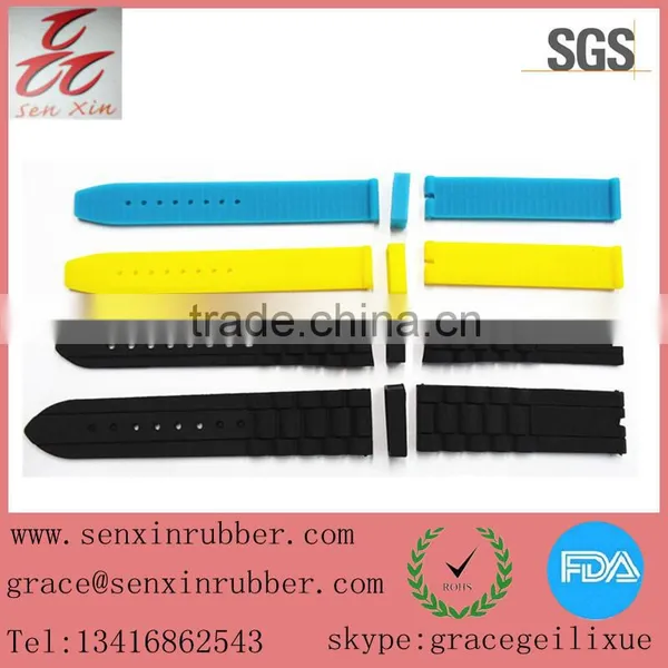 High Quality Colourful Silicone Rubber Watch Strap