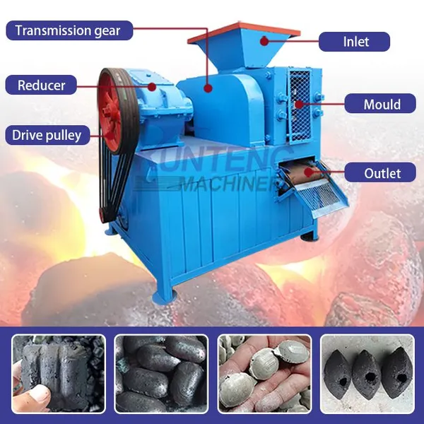 Hydraulic Carbon Black Magnesium Oxide Clay Aluminum Ash Graphite Ball Pressing Machine EPC photo-3