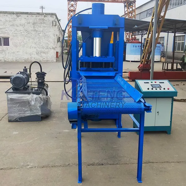 New Four Pillar Hydraulic Charcoal Forming Machine Smokeless Bamboo Charcoal Making Machine photo-2