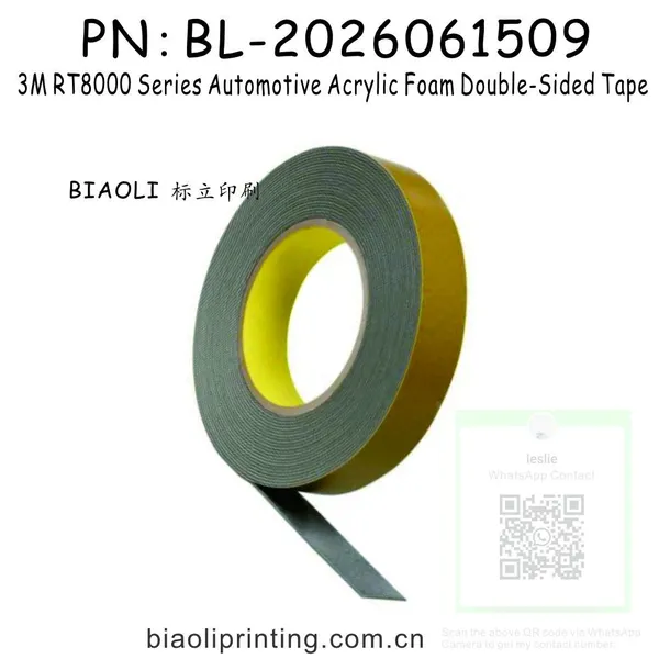 3M RT8000 Series Automotive Acrylic Foam Double-Sided Tap