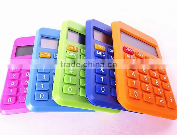 Korean Novelty 12 Digits LCD Destop Calculator With Solar Energy for Office photo-2
