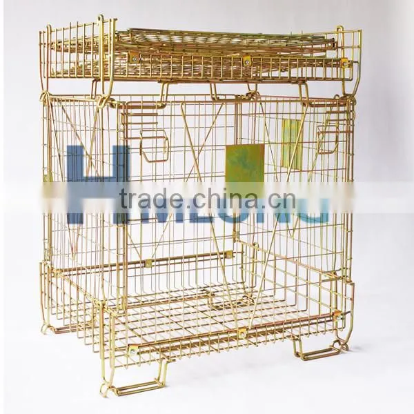 Customized Mesh Storage Warehouse Steel Cage With Bag photo-3