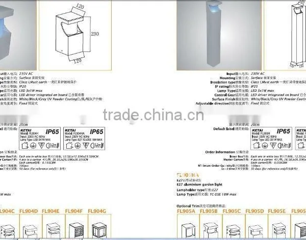 LED Garden Light Bollard Lamps With Ce,saa photo-3