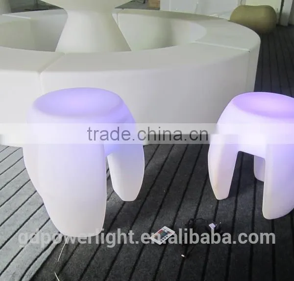 New PE Plastic Stool With LED Lights and Remote Control YXF-4340 photo-2