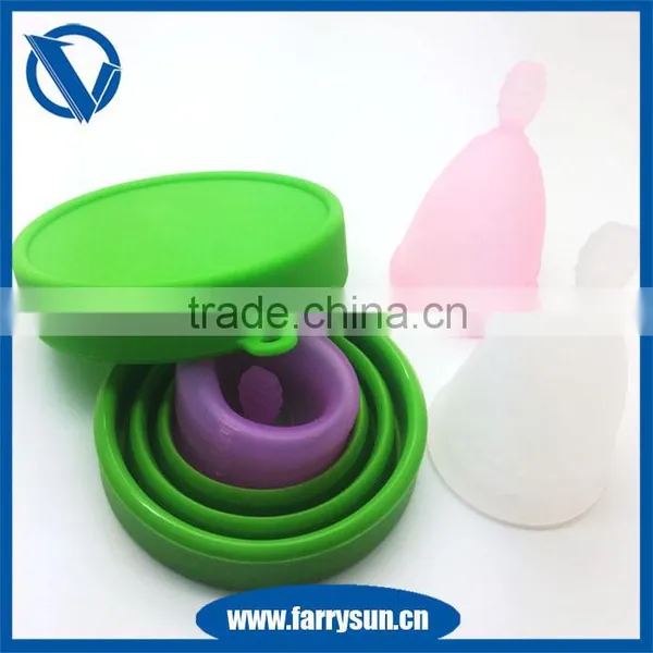 Resuable Lady Cup S/L Size FDA Approved Medical Grade Silicone Menstrual Cup photo-3