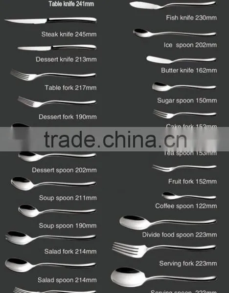 Stainless Steel Tableware Silverware Dinner Fork Spoon Knife Cutlery Set Dinner Set Flatware Sets