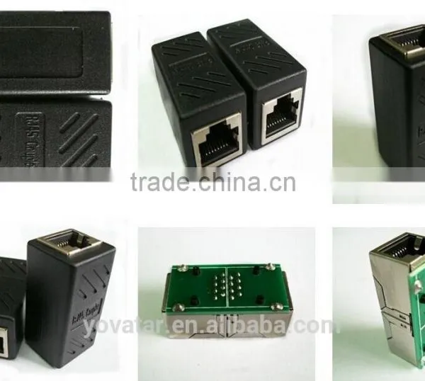 RJ45 Female Network Cable Connector Adapter