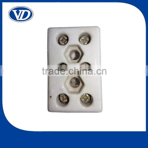 5A,10A,15A,30A 60A 3 Way 8 Holes Porcelain Terminal Blocks photo-3