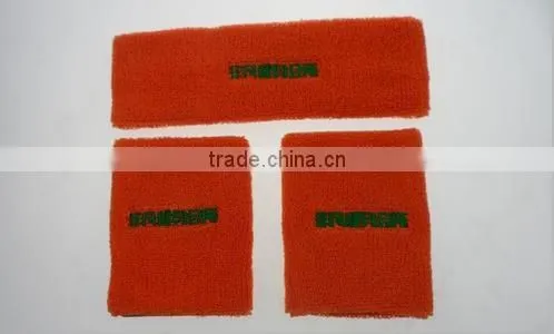 Cotton Material Elastic Headband Logo Embroidered Men's Headband photo-3