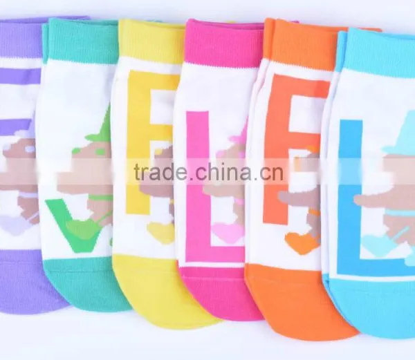 Comfortable Cute Candy Color Animal Pattern Children Tube Socks for Girls and Boys photo-2