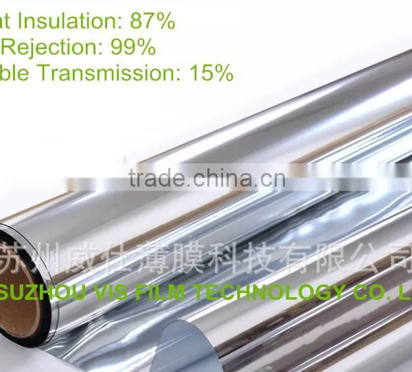 Silver Heat Insulation Window Film for Building Glass photo-2