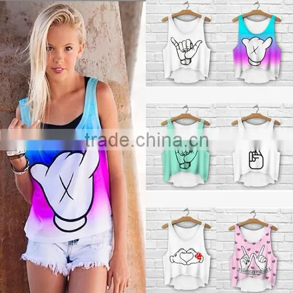 Factory Direct Sale Ready Stock Digital Print 3D Print Fashion Pink Cotton T-shirt for Fashion Women Wear photo-6