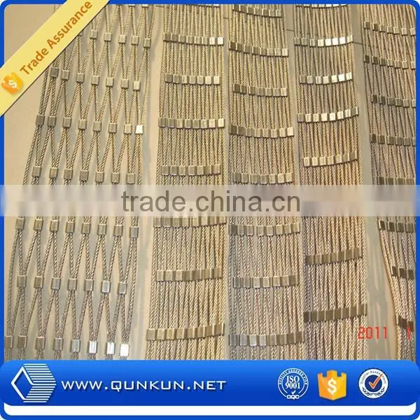 Stainless Steel Wire Rope Woven Mesh/stainless Steel Wire Rope Ferruled Mesh photo-3