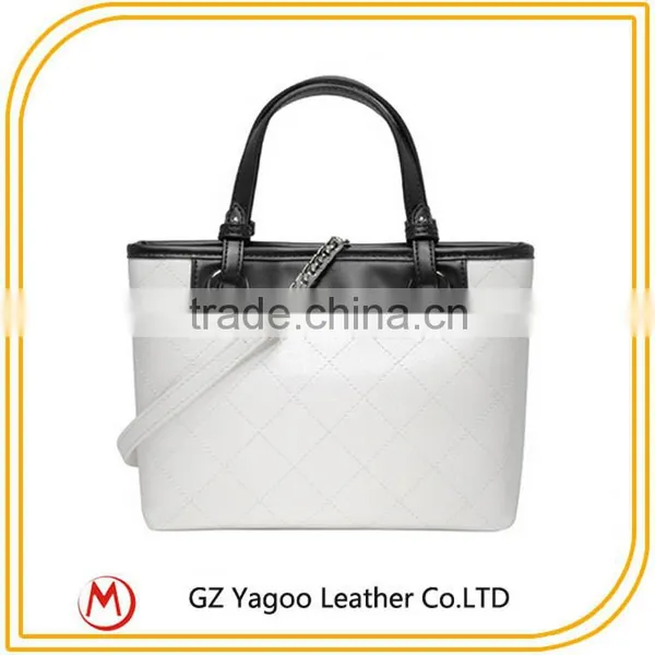 2016 Hit Color Latest Leather Tote Handbag Bag With Long Strap photo-2
