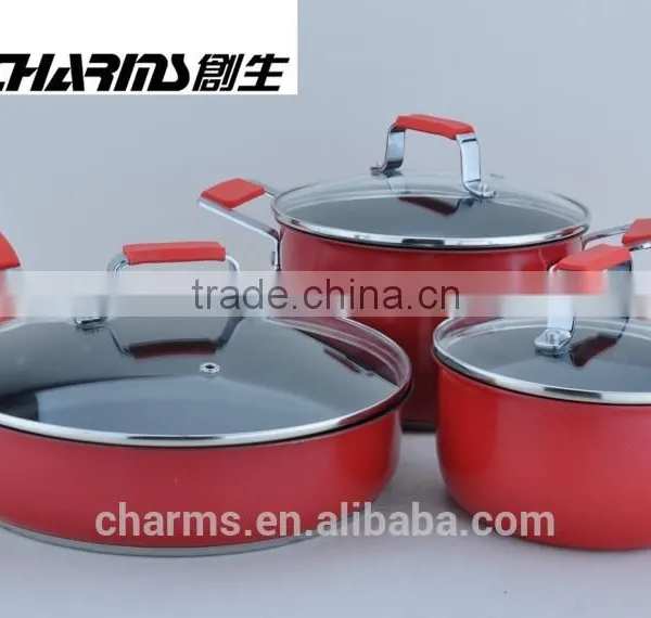 Capsuled Bottom Aluminum Coating Ceramic Pots for Cooking photo-2