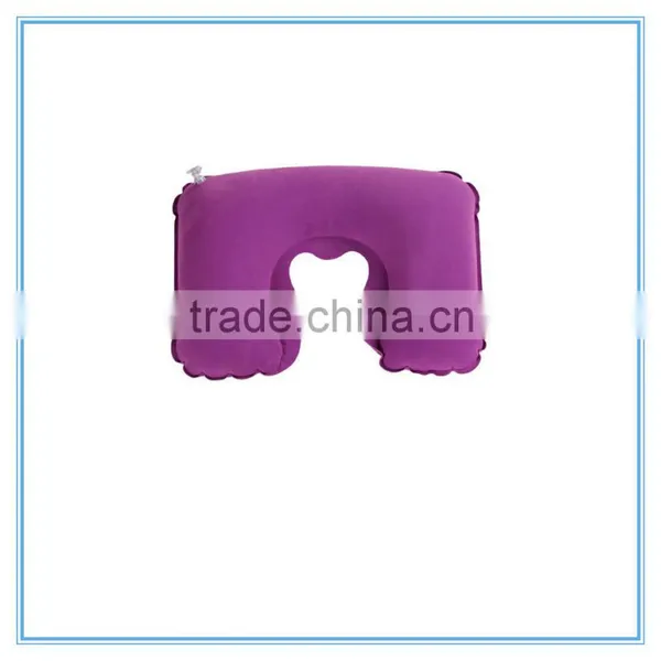 Promotion Inflatable Flocking Pillow, Car Travel Air Pillow photo-6