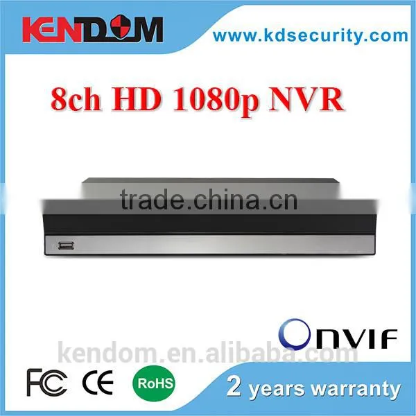 Kendom China Manufacturer 8CH Nvr Poe Optional, Kendom 1080P 8ch Network Video Recorder Cctv Nvr Support Onvif, 3G, WIFI