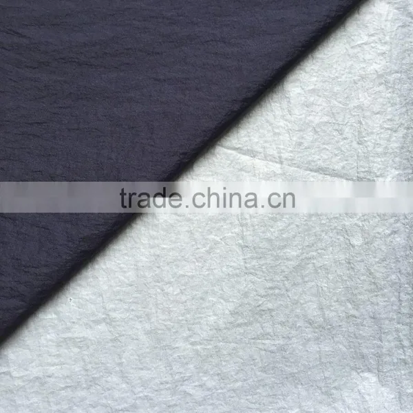 Crinkle Nylon Taffeta pu Milky Coating for Jacket Ski-suits Down-jacket photo-2