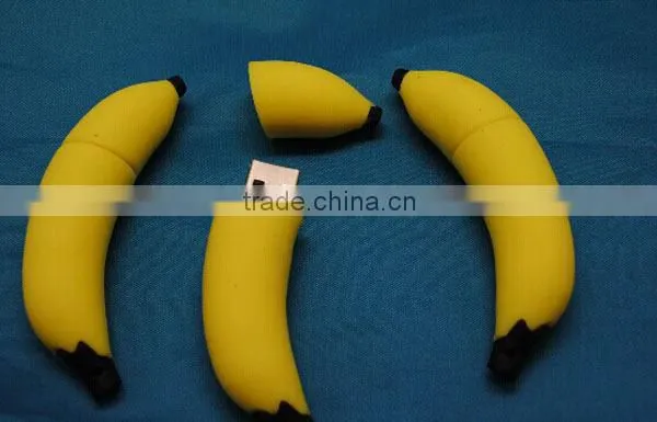 Free printting logo 3D rendering design wholesale banana usb memory stick