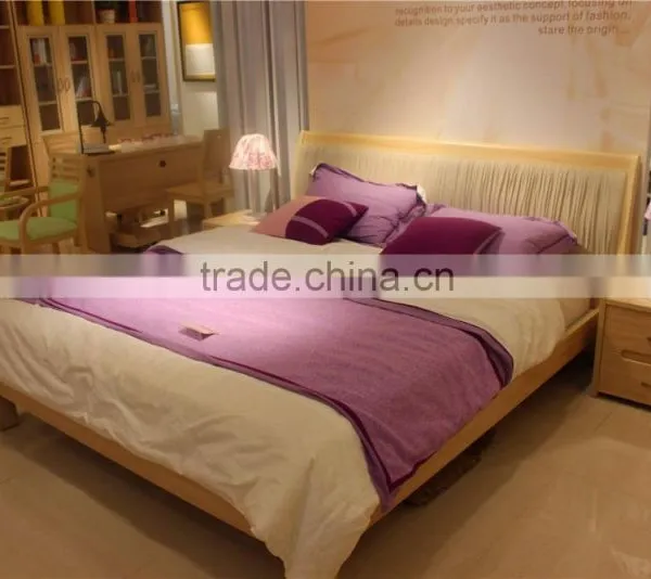 2016 Modern Wooden Leather Headboard Melamine Mdf Panle Bedroom Furniture in Bedroom Sets photo-3