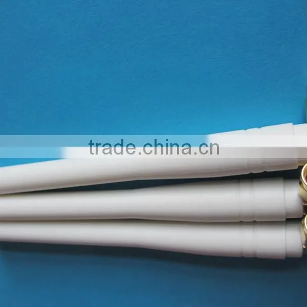 GSM Rubber Antenna With SMA 90 Degree Connector White Rubber Duck Antenna Hot Selling for Wireless Router Phone