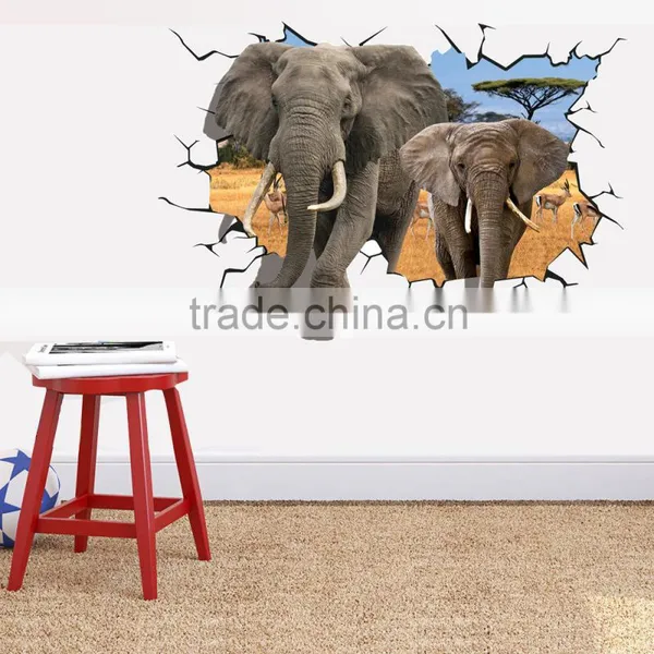 Custom Cartoon Room Decor 3D Vinyl Wall Stickers/living Room Decorative Wall Sticker photo-2
