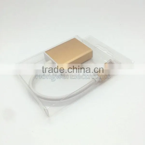 80 Centigrade VW-1 130mm Long UL Cable USB Type C to VGA Adapter With Metal Casing photo-5