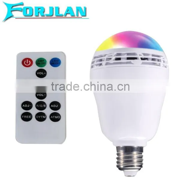 hot selling bluetooth led bulb remote control multi-color bluetooth led lamp e27