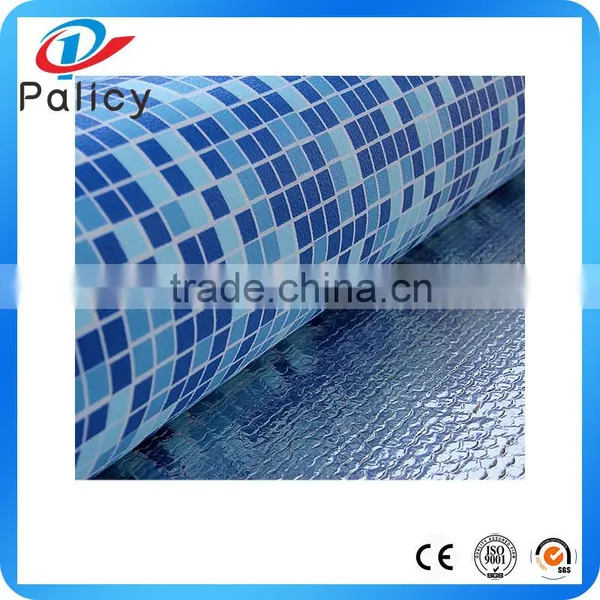 Custom Waterproof Reinforced Plastic 1.5mm Blue Vinyl Swimming Pvc Pool Liner photo-4