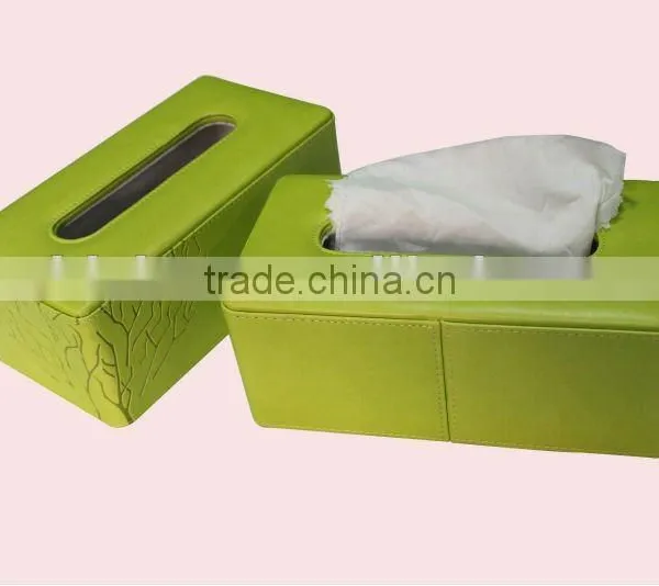 colorful pu leather napkin box,fashionable leather napkin box,custom made leather napkin box