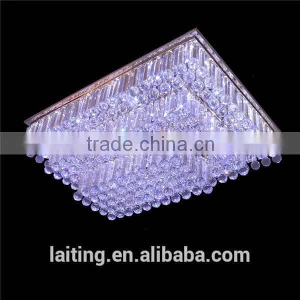 crystal ceiling lamp, modern led square ceiling lamp